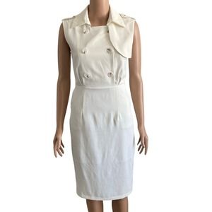 Athena Dress Collection Sister Cafe Womens Small White
